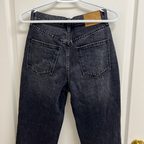 Denim Forum The Joni High Rise Loose 32l Size 24 Black - Picture 8 of 9